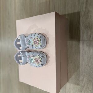 Charming Floral Kids Sandals - Pastel Delight